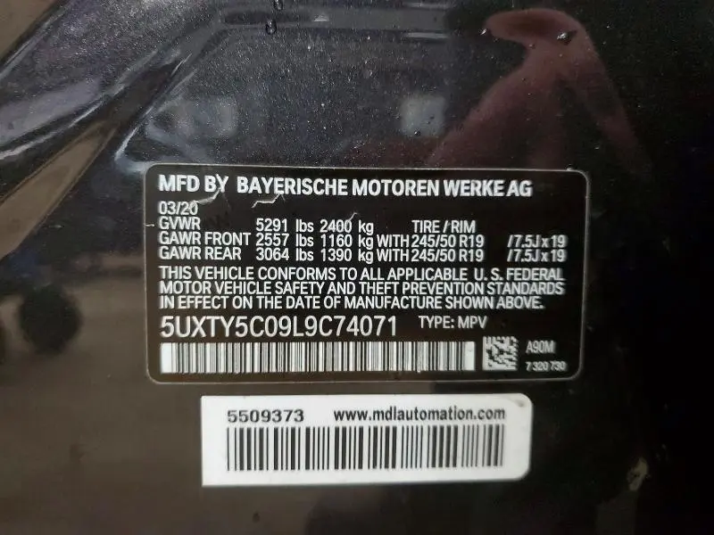 2020 BMW X3 XDRIVE30I  