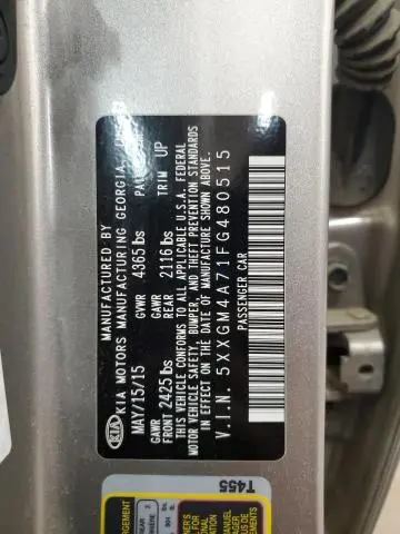 2015 KIA OPTIMA LX