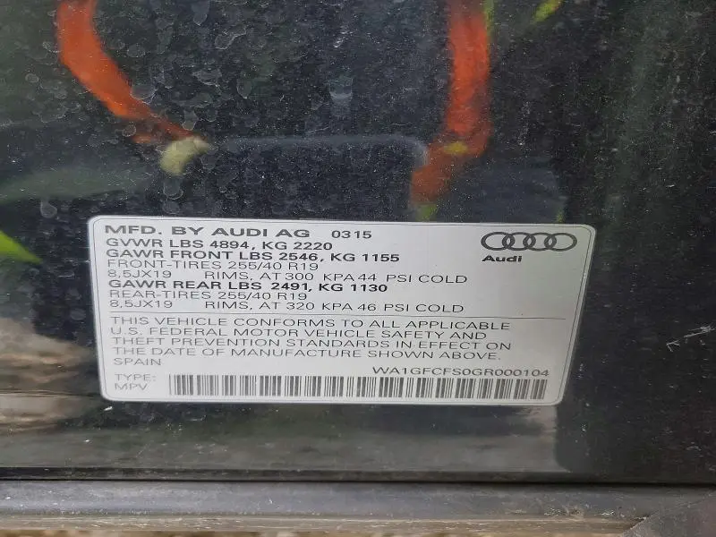 2016 AUDI Q3 PRESTIGE  