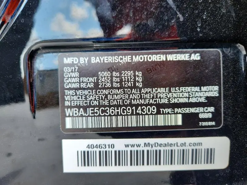 2017 BMW 540 I  