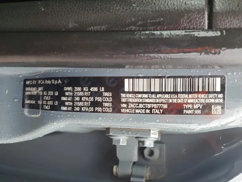 2015 JEEP RENEGADE TRAILHAWK  