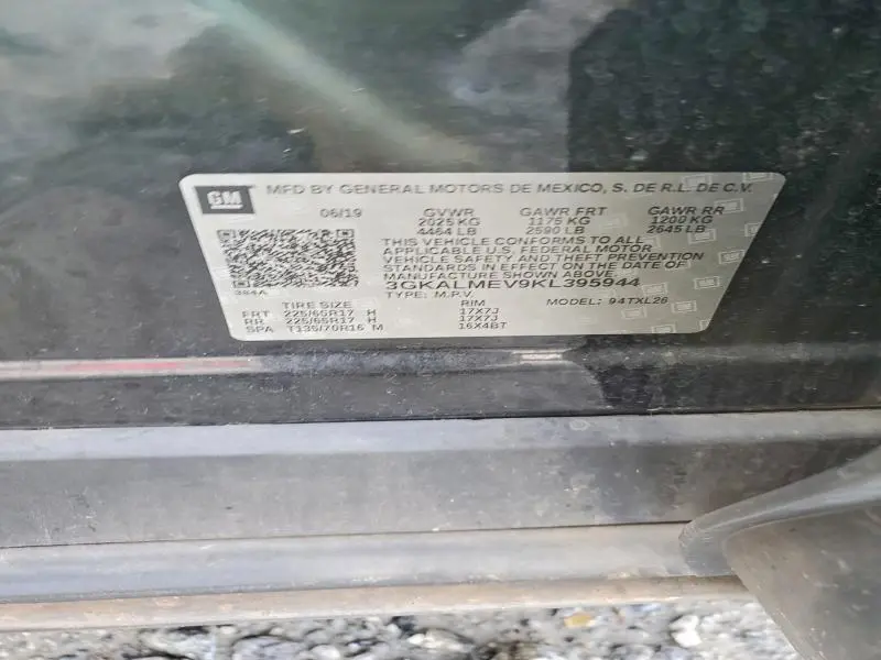 2019 GMC TERRAIN SLE  