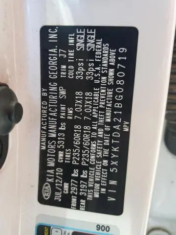 2011 KIA SORENTO BASE  