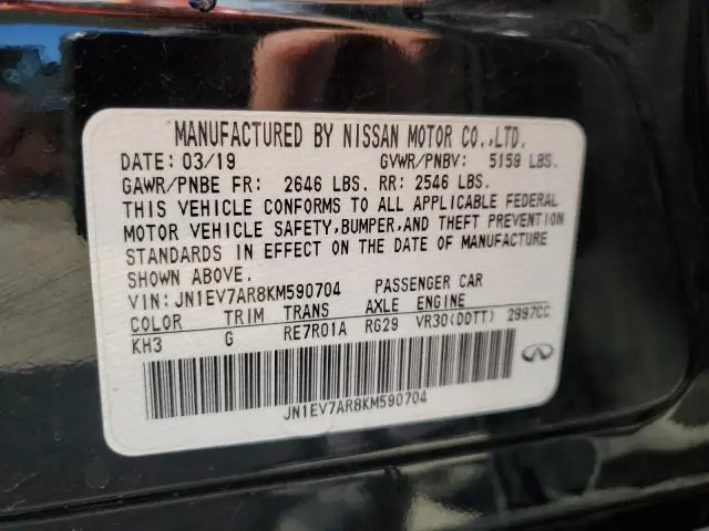 2019 INFINITI Q50 LUXE  