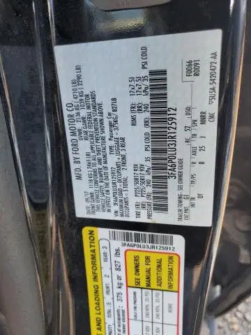2018 FORD FUSION SE HYBRID  