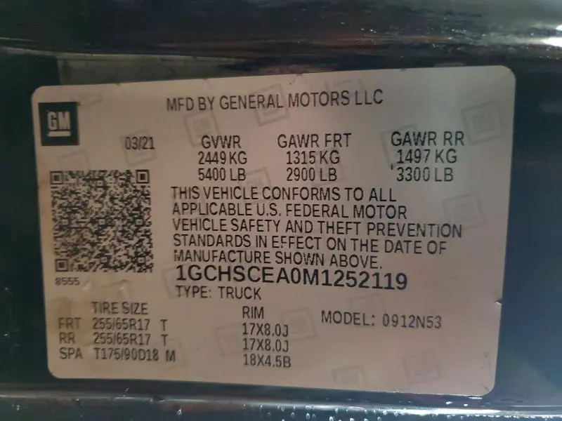 2021 CHEVROLET COLORADO LT  