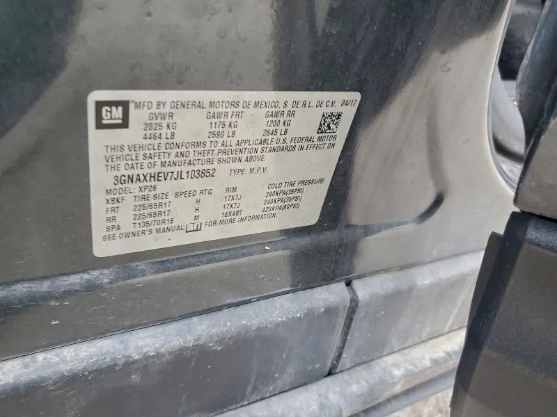 2018 CHEVROLET EQUINOX LS  