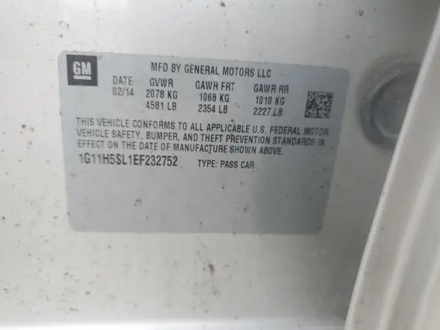 2014 CHEVROLET MALIBU LTZ  