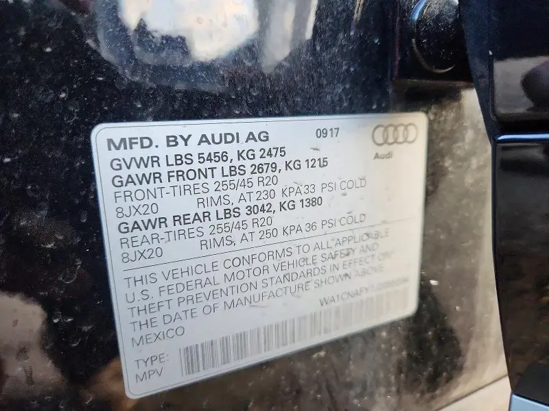 2018 AUDI Q5 PRESTIGE  