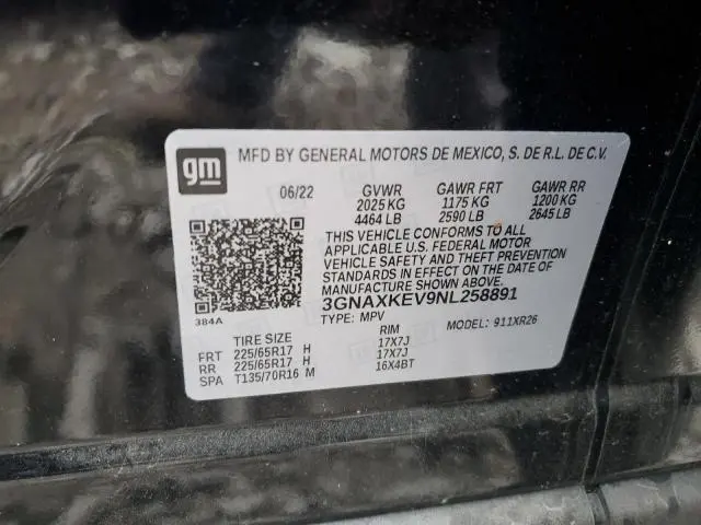 2022 CHEVROLET EQUINOX LT  