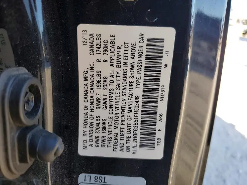 2014 HONDA CIVIC LX  