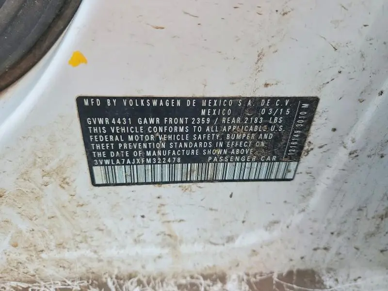 2015 VOLKSWAGEN JETTA TDI  