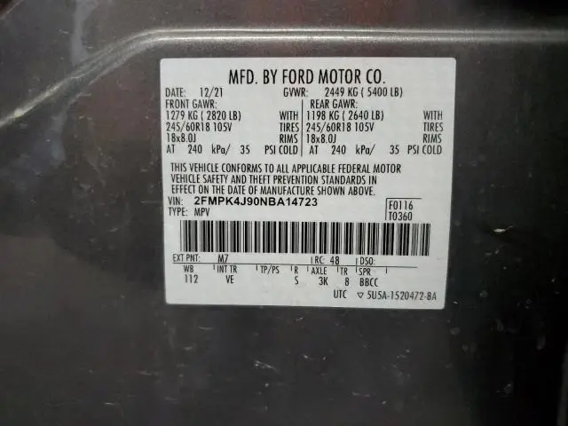 2022 FORD EDGE SEL  
