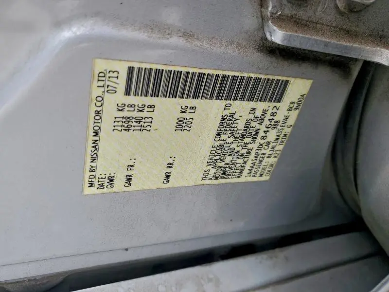 2013 NISSAN MAXIMA S  