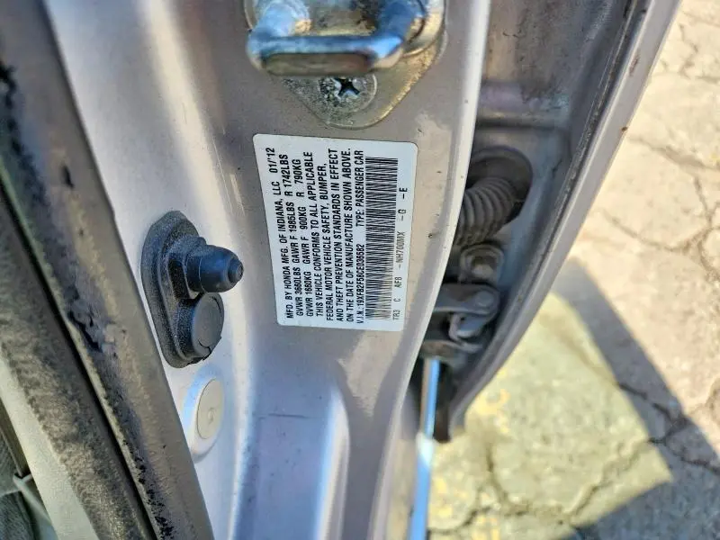 2012 HONDA CIVIC LX  