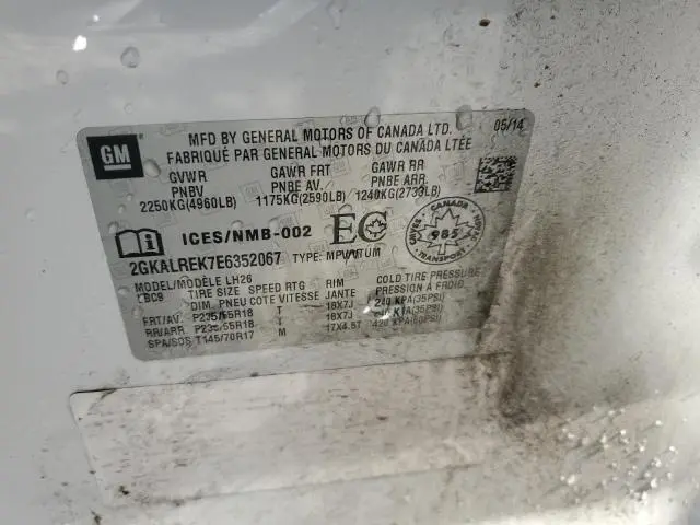 2014 GMC TERRAIN SLE  