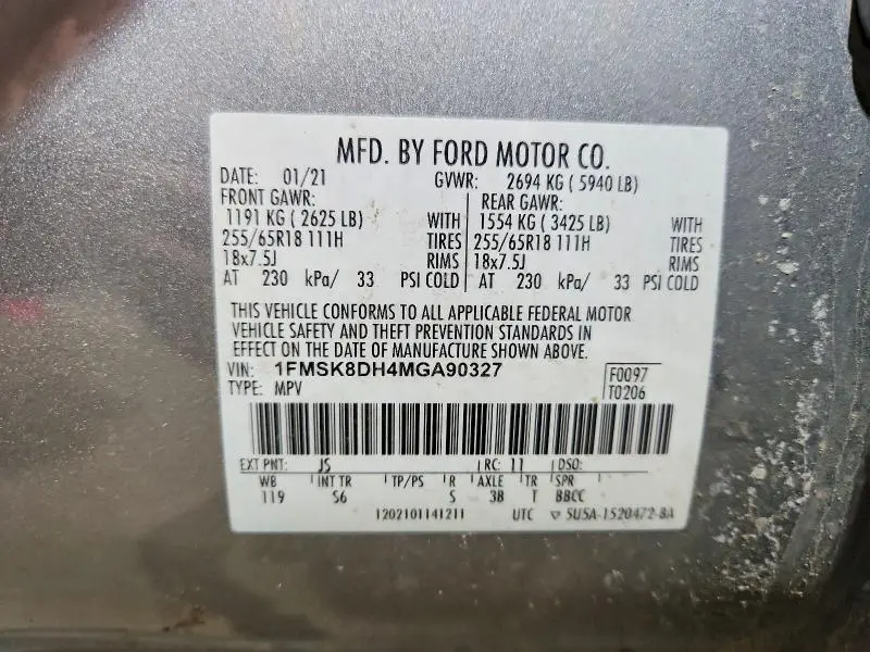 2021 FORD EXPLORER XLT  