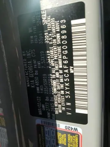 2023 KIA SPORTAGE SX PRESTIGE  