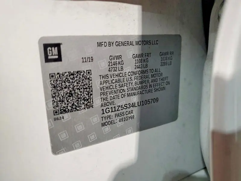 2020 CHEVROLET IMPALA LT  