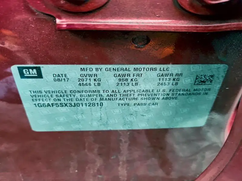 2018 CADILLAC ATS LUXURY  