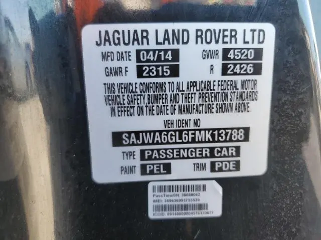 2015 JAGUAR F-TYPE V8 S  