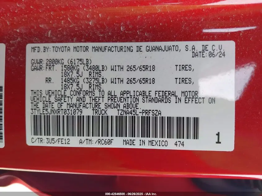 2024 TOYOTA TACOMA TRD SPORT 4WD