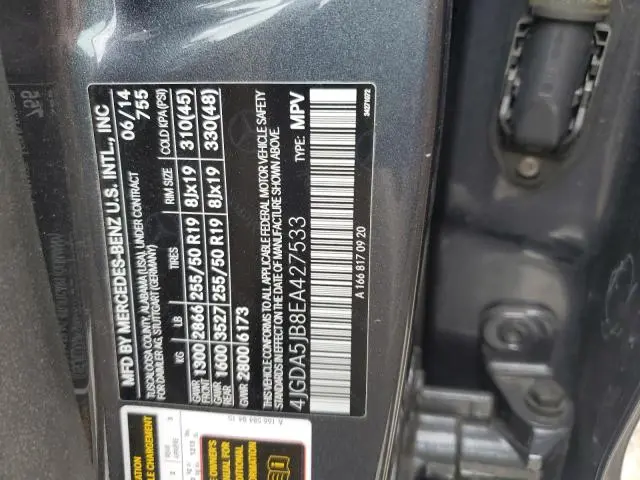 2014 MERCEDES-BENZ ML 350