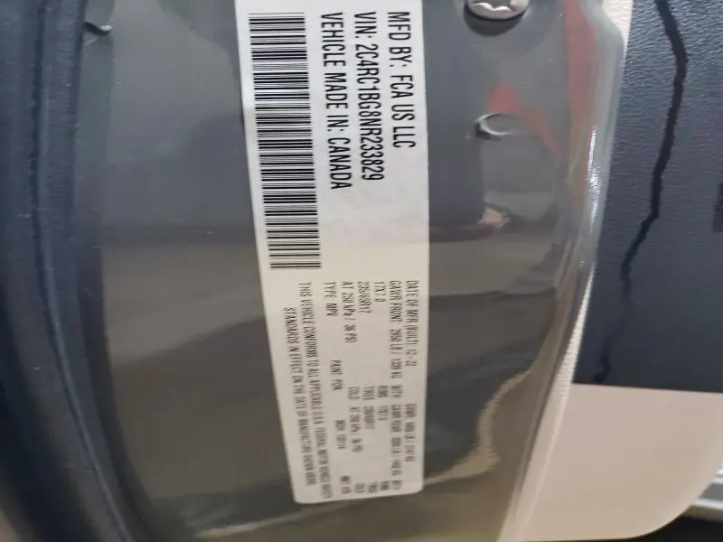 2022 CHRYSLER PACIFICA TOURING L  