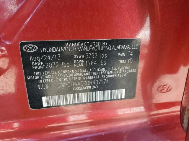 2013 HYUNDAI ELANTRA GLS  