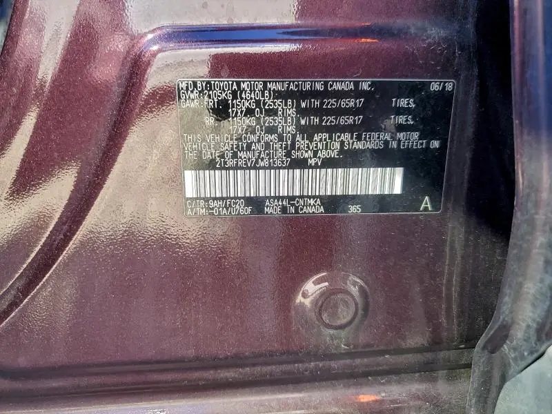 2018 TOYOTA RAV4 ADVENTURE  