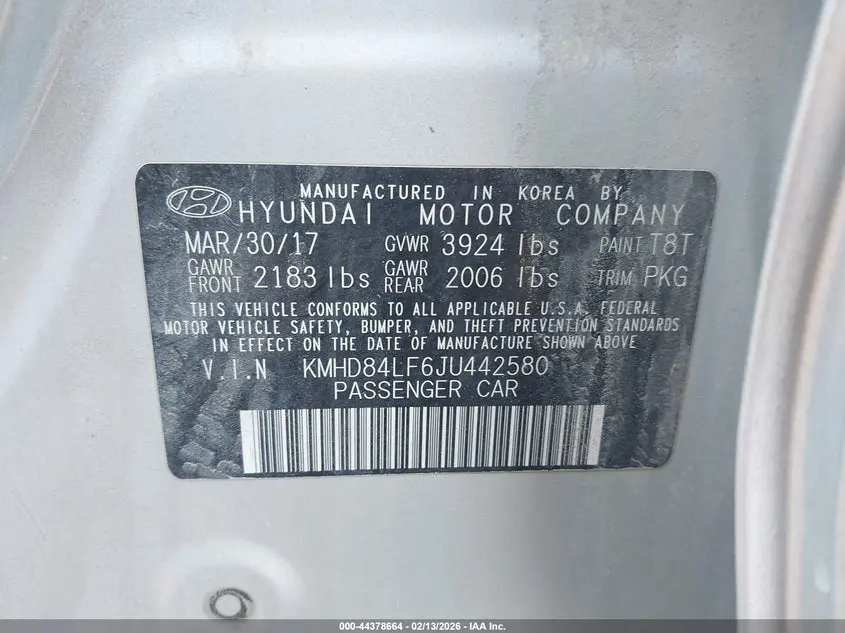 2018 HYUNDAI ELANTRA SEL