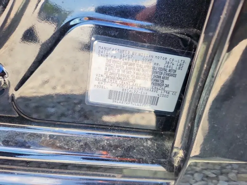 2018 NISSAN SENTRA SV  