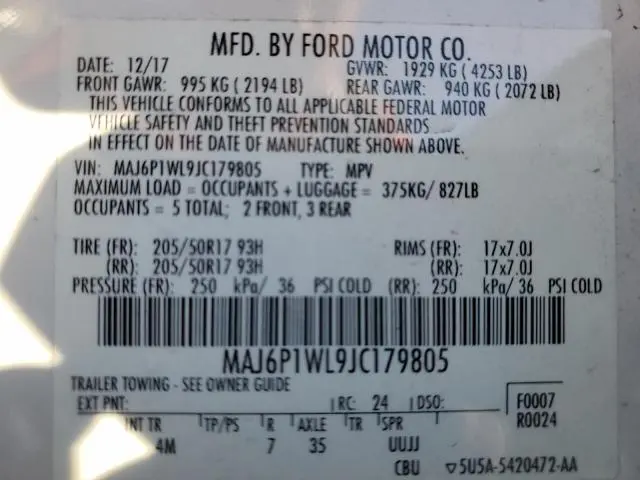 2018 FORD ECOSPORT TITANIUM  