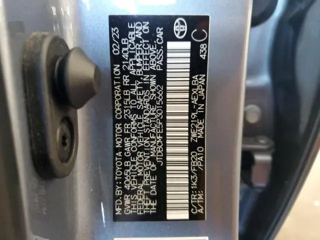 2023 TOYOTA COROLLA LE