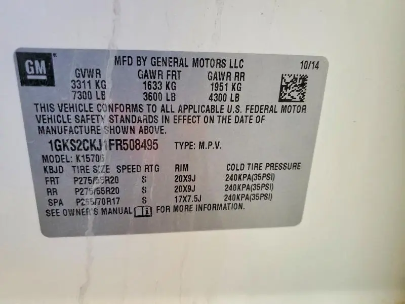 2015 GMC YUKON DENALI  