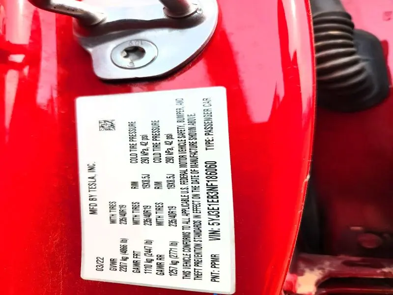 2022 TESLA MODEL 3   