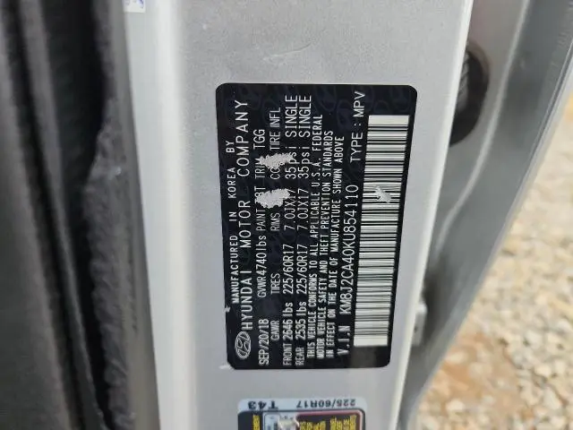 2019 HYUNDAI TUCSON SE  