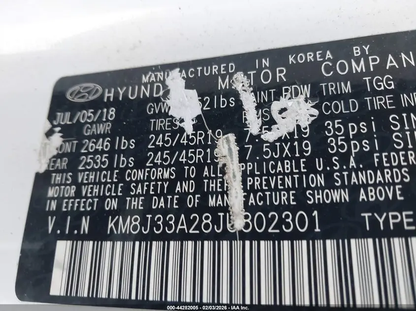 2018 HYUNDAI TUCSON VALUE