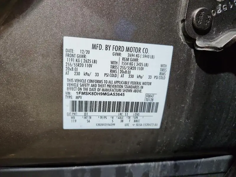 2021 FORD EXPLORER XLT  