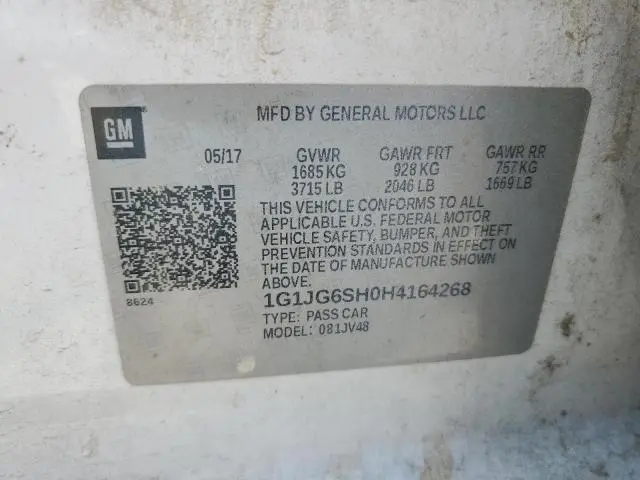 2017 CHEVROLET SONIC   