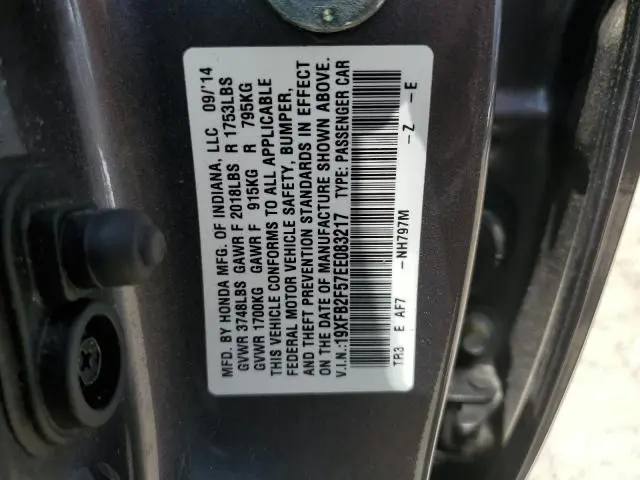 2014 HONDA CIVIC LX  