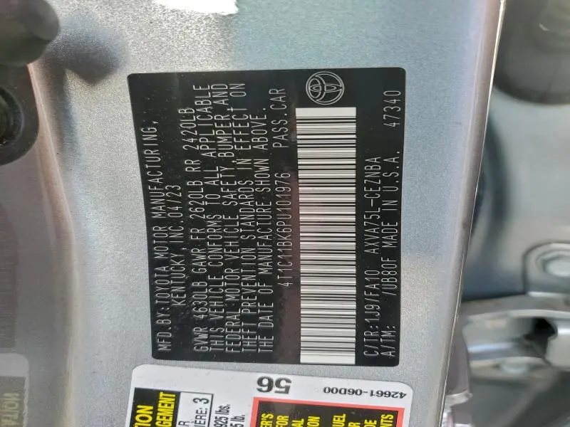 2023 TOYOTA CAMRY LE  