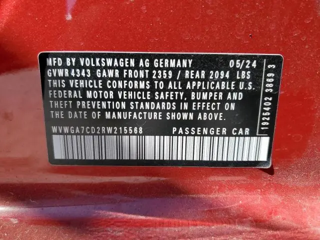 2024 VOLKSWAGEN GTI S  