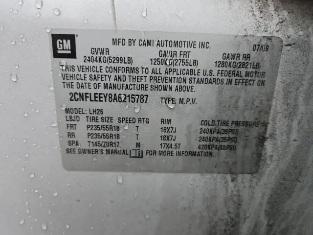 2010 CHEVROLET EQUINOX LT  