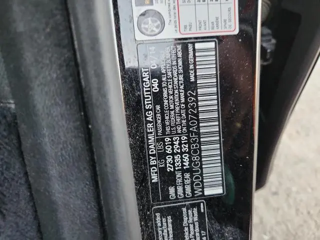 2015 MERCEDES-BENZ S 550  