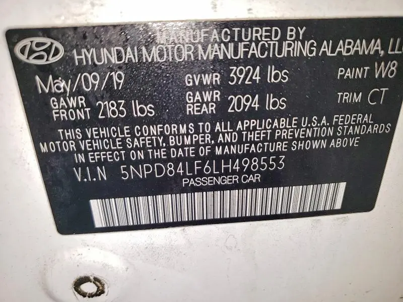 2020 HYUNDAI ELANTRA VALUE EDITION  