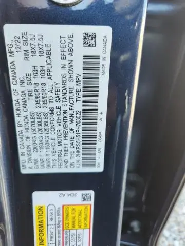 2023 HONDA CR-V SPORT  
