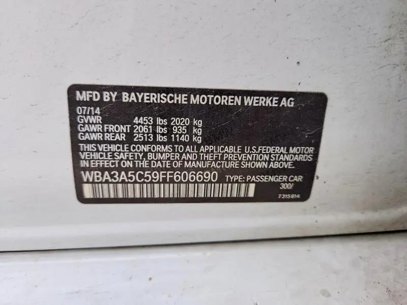 2015 BMW 328 I  