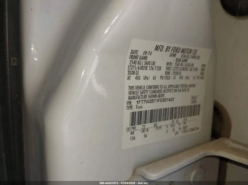 2015 FORD F-250 LARIAT