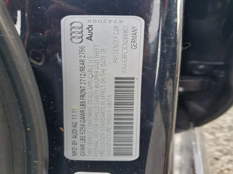 2012 AUDI A6 PRESTIGE  